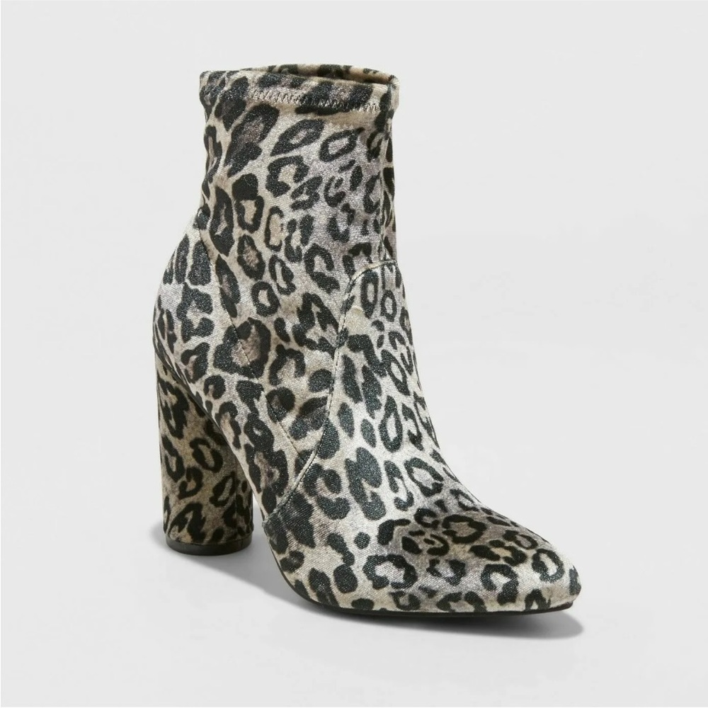A New Day: Norma Leopard Print Ankle Boots